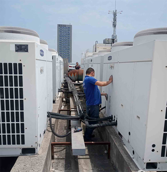 汉川中央空调制热和不制冷系统维修方法